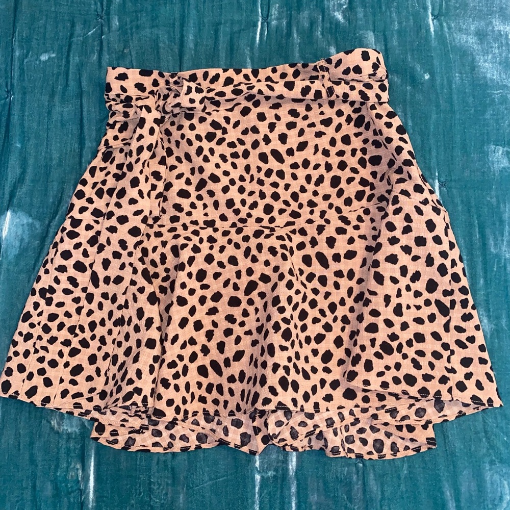 CHEETAH TIE SKORT size S